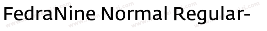 FedraNine Normal Regular字体转换